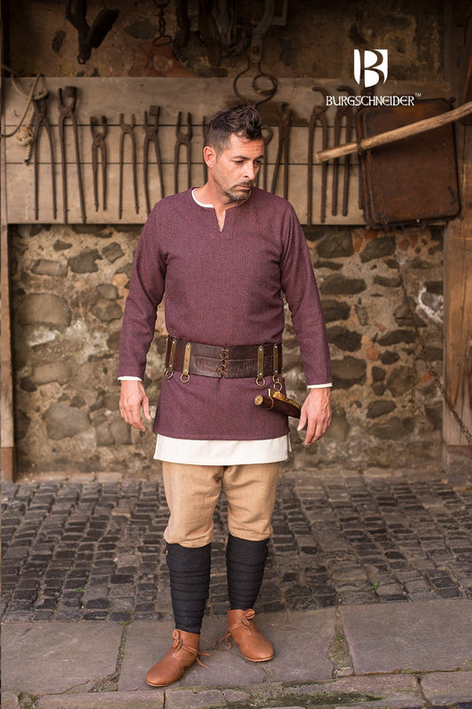 Tunic Tyr Herringbone Burgundy/Grey - Which Mark