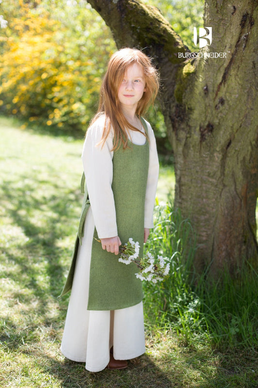 Children's Over Dress Ylva Linden Green - Which Mark